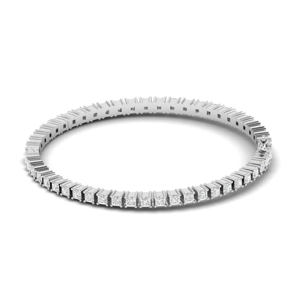 Round Cut Moissanite Women's Tennis Bracelet