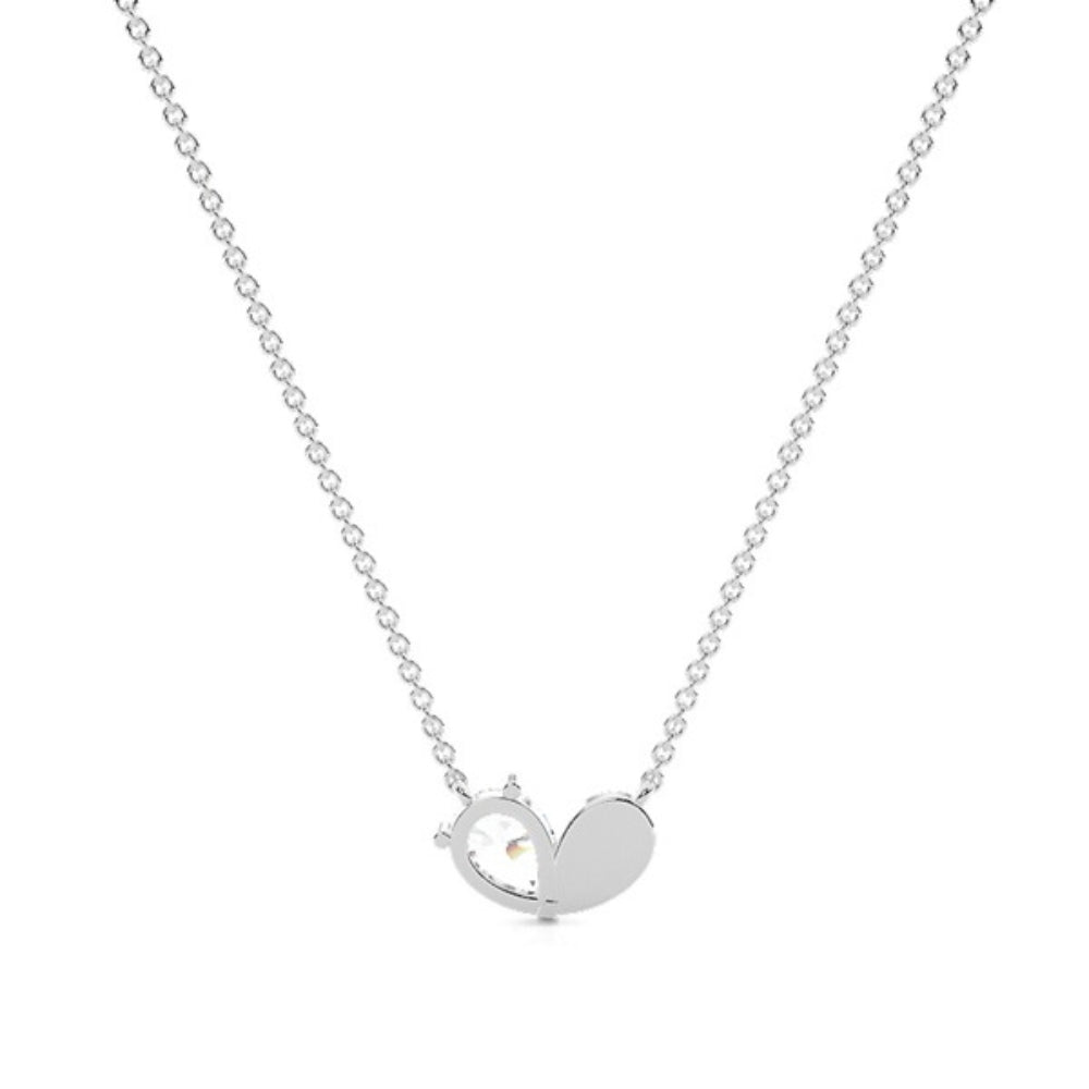 Pear Cut Moissanite Solitaire Pendant