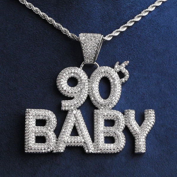 Lab Grown Diamond Round Cut Hip Hop Pendant