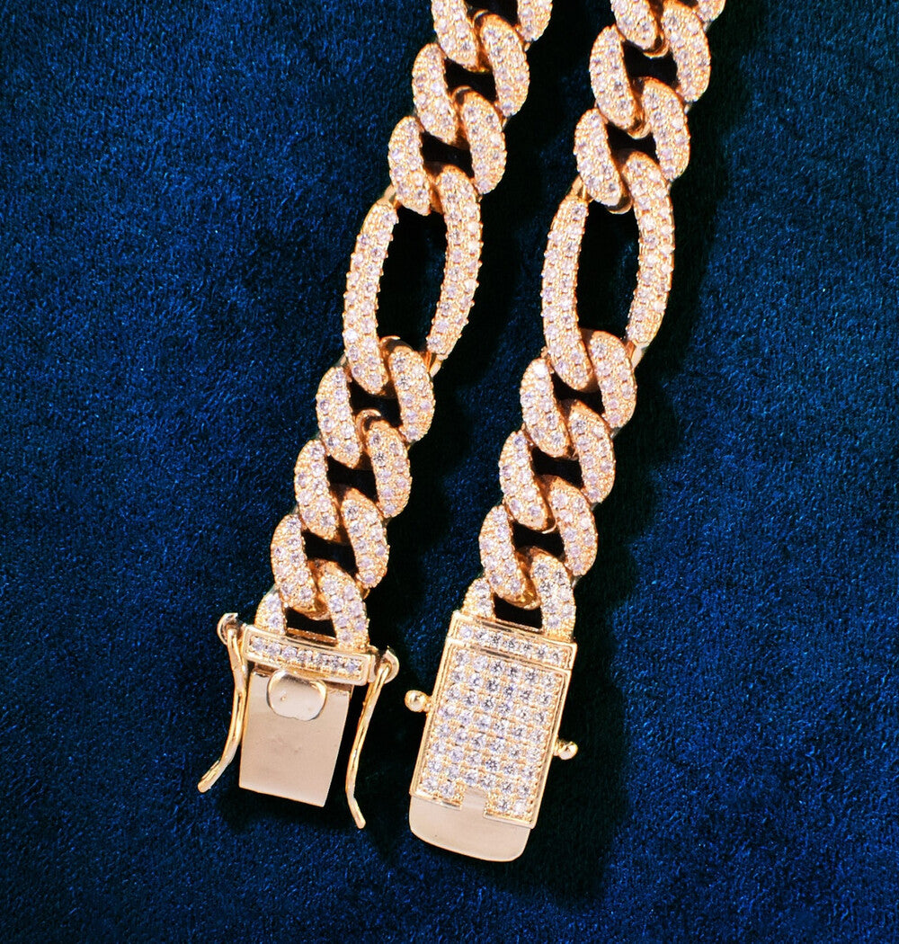 Moissanite Iced Out Cuban Hip Hop Bracelet