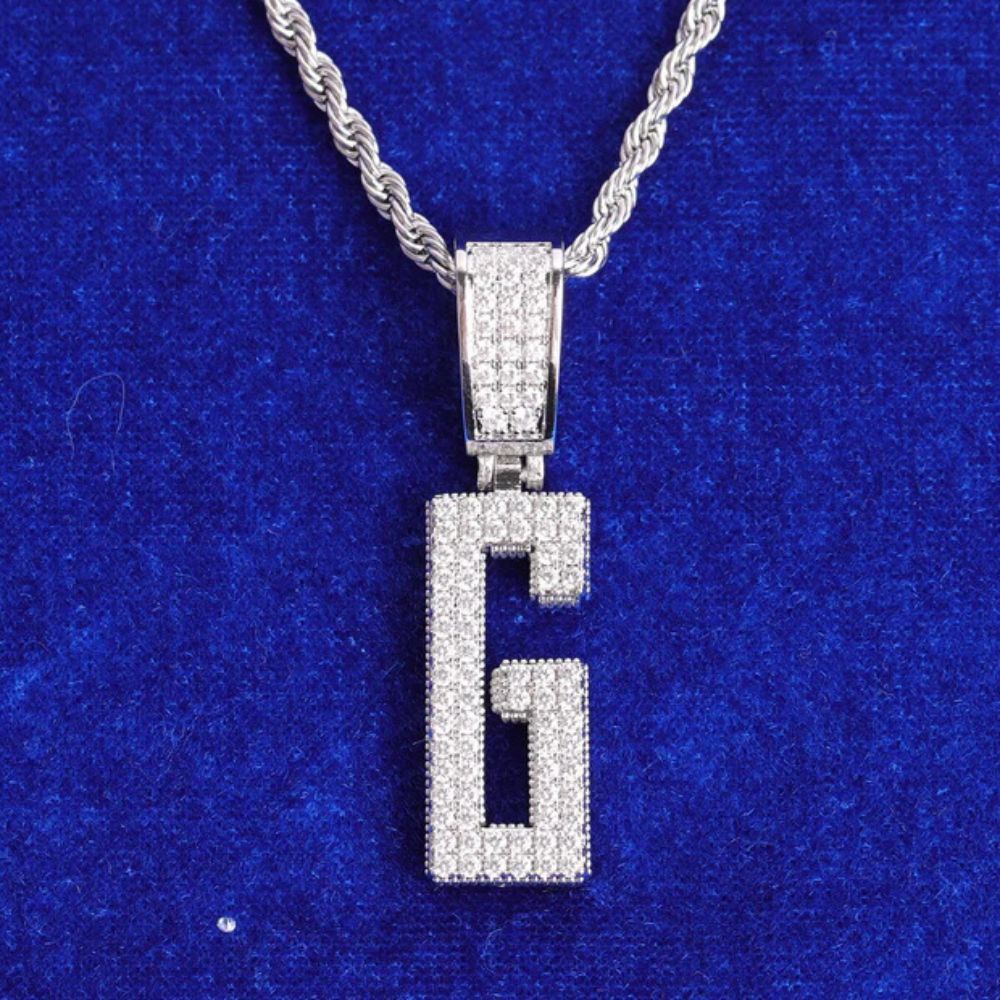 Round Cut Lab Grown Diamond Iced Out Hip Hop Pendant