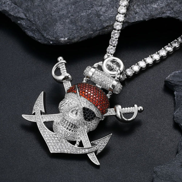 Moissanite Diamond Skull Hip Hop Pendant