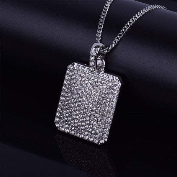 Round Cut Lab Grown Diamond Iced Out Hip Hop Pendant