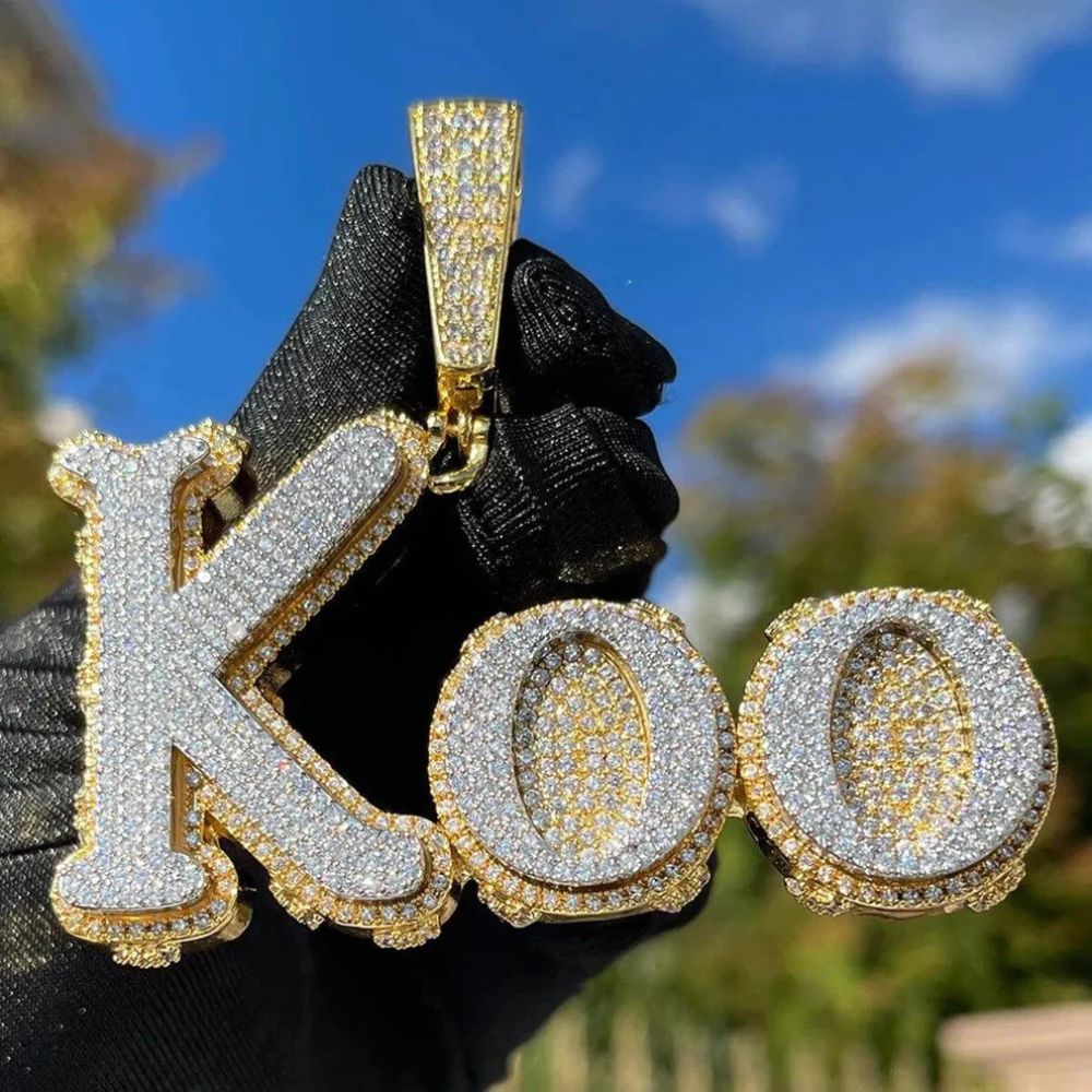 Moissanite Diamond Iced Out  KOO Hip Hop Pendant