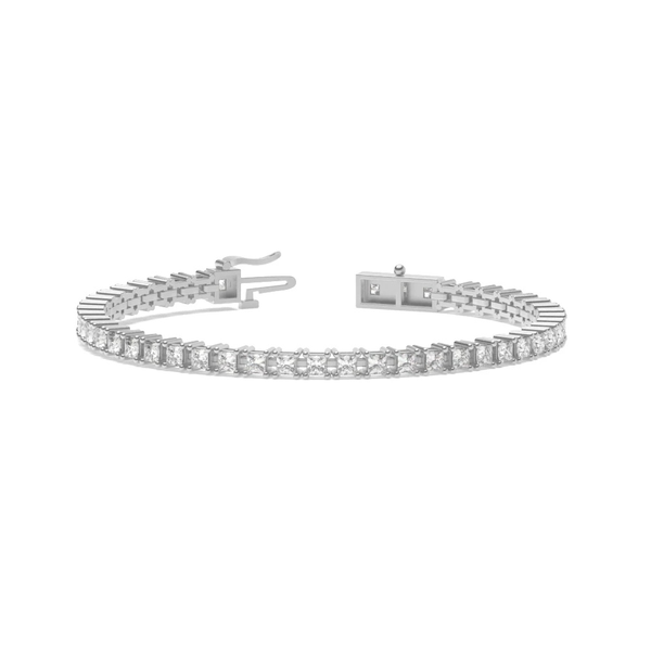 Princess Cut Moissanite Tennis Bracelet For Women