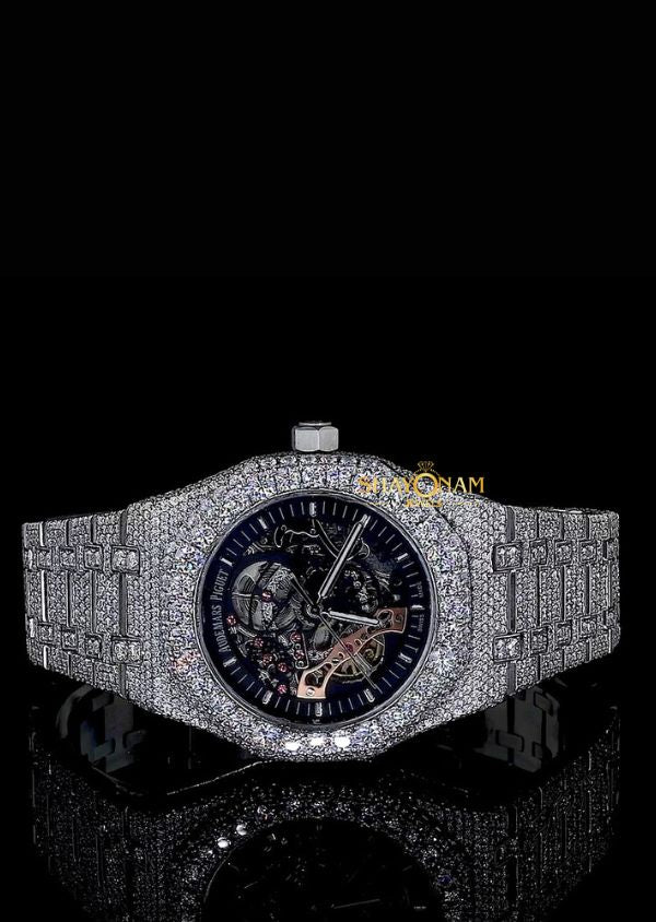 Iced Out Moissanite Diamond Luxury Watch Celebrity Hip Hop Watch For Him