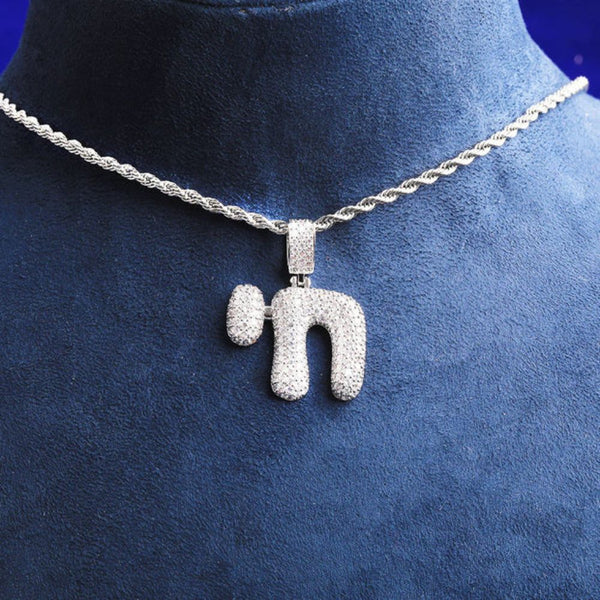 Round Cut Lab Grown Diamond Classic Hip Hip Pendant For Men