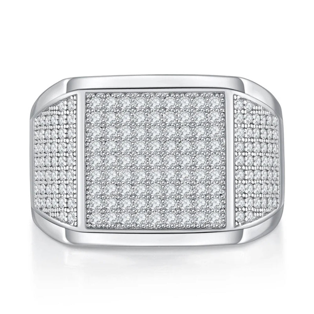 Round Cut Lab Grown Diamond Micro Pave Set Engagement Ring
