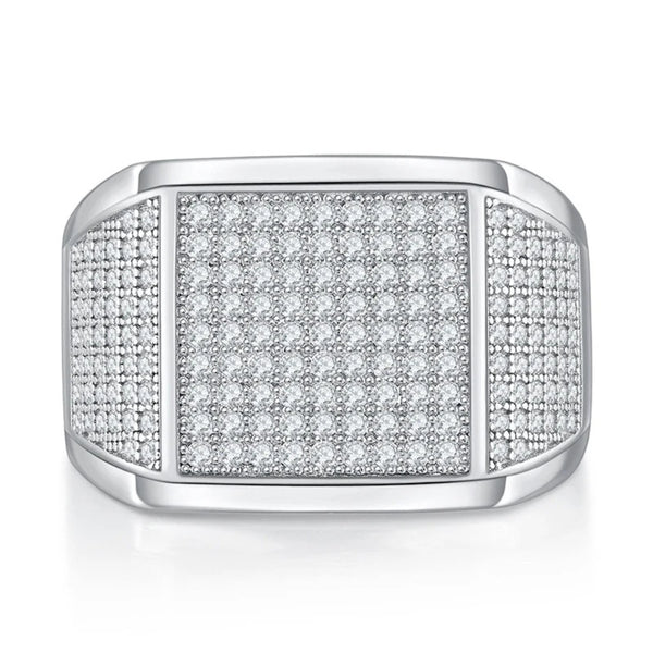 Round Cut Lab Grown Diamond Micro Pave Set Engagement Ring
