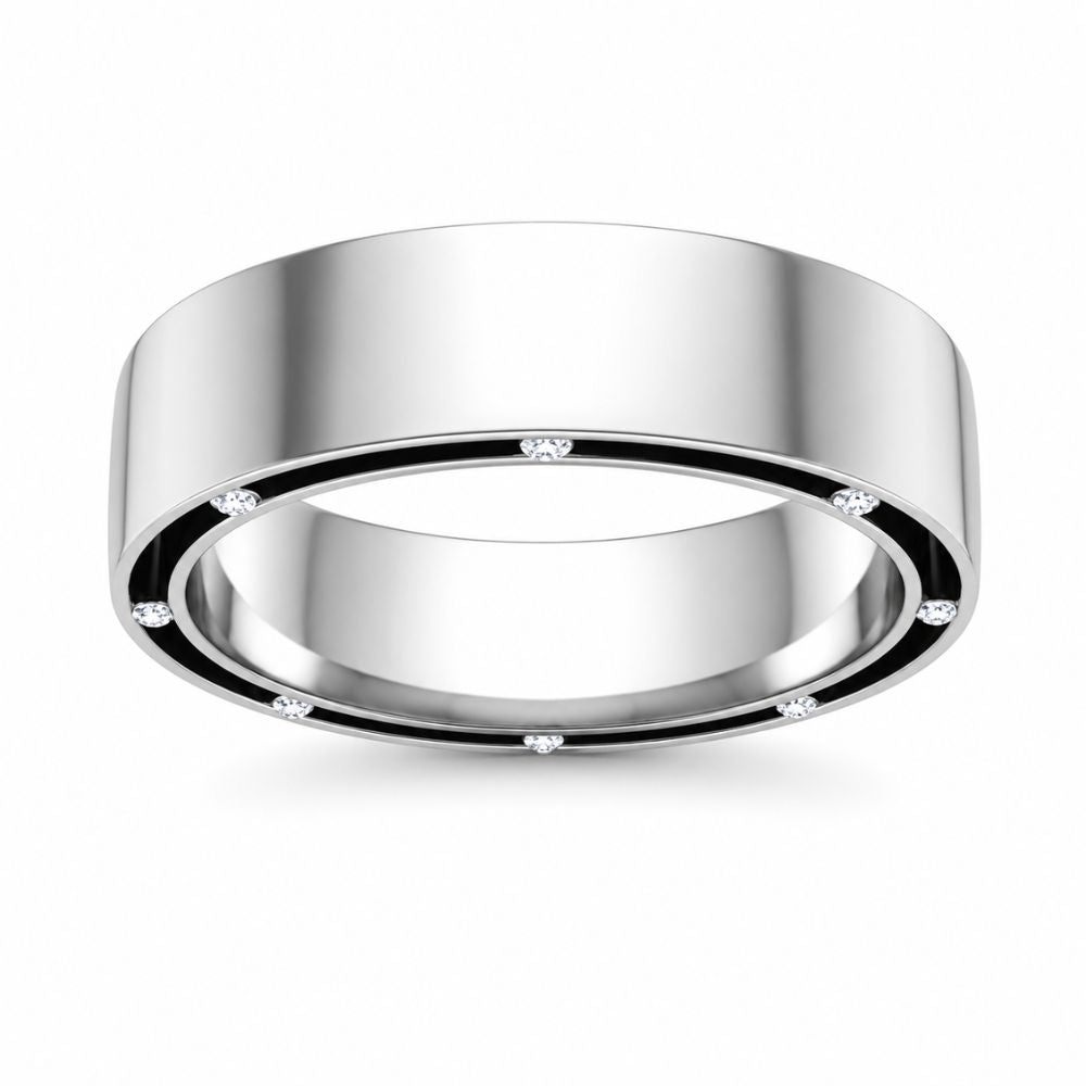 Lab Grown Diamond Round Cut Wedding Band For Men