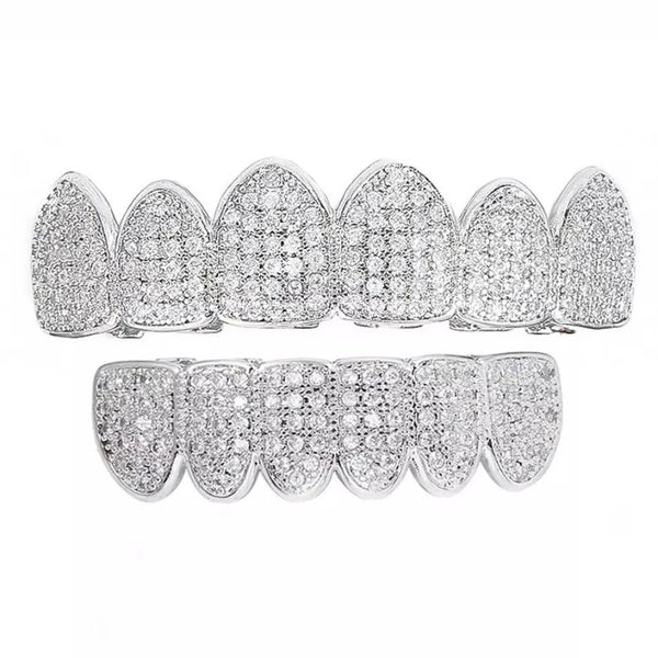 6 On 6 Moissanite Diamond Iced Out Luxury Grillz