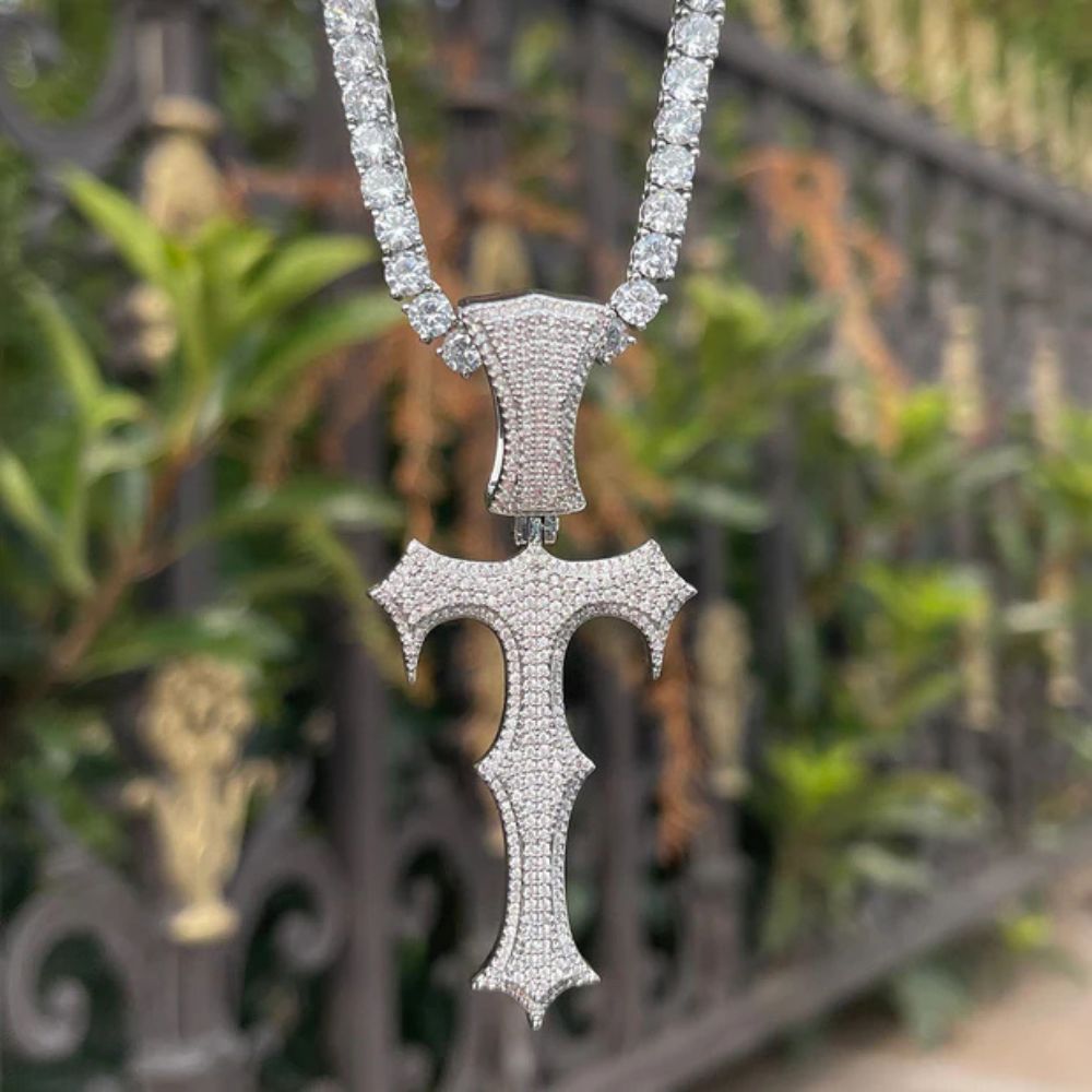 Round Cut Lab Grown Diamond Trap Star Hip Hop Pendant