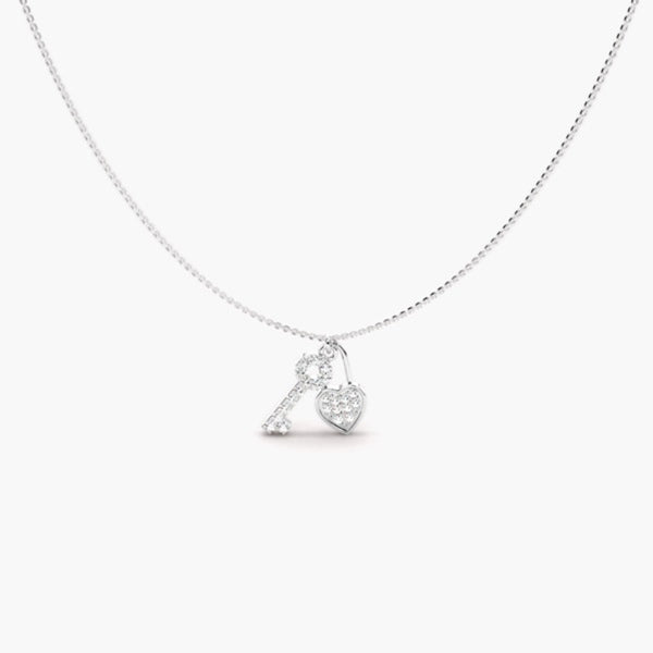 Round Brilliant Cut Moissanite Pave Set Pendant