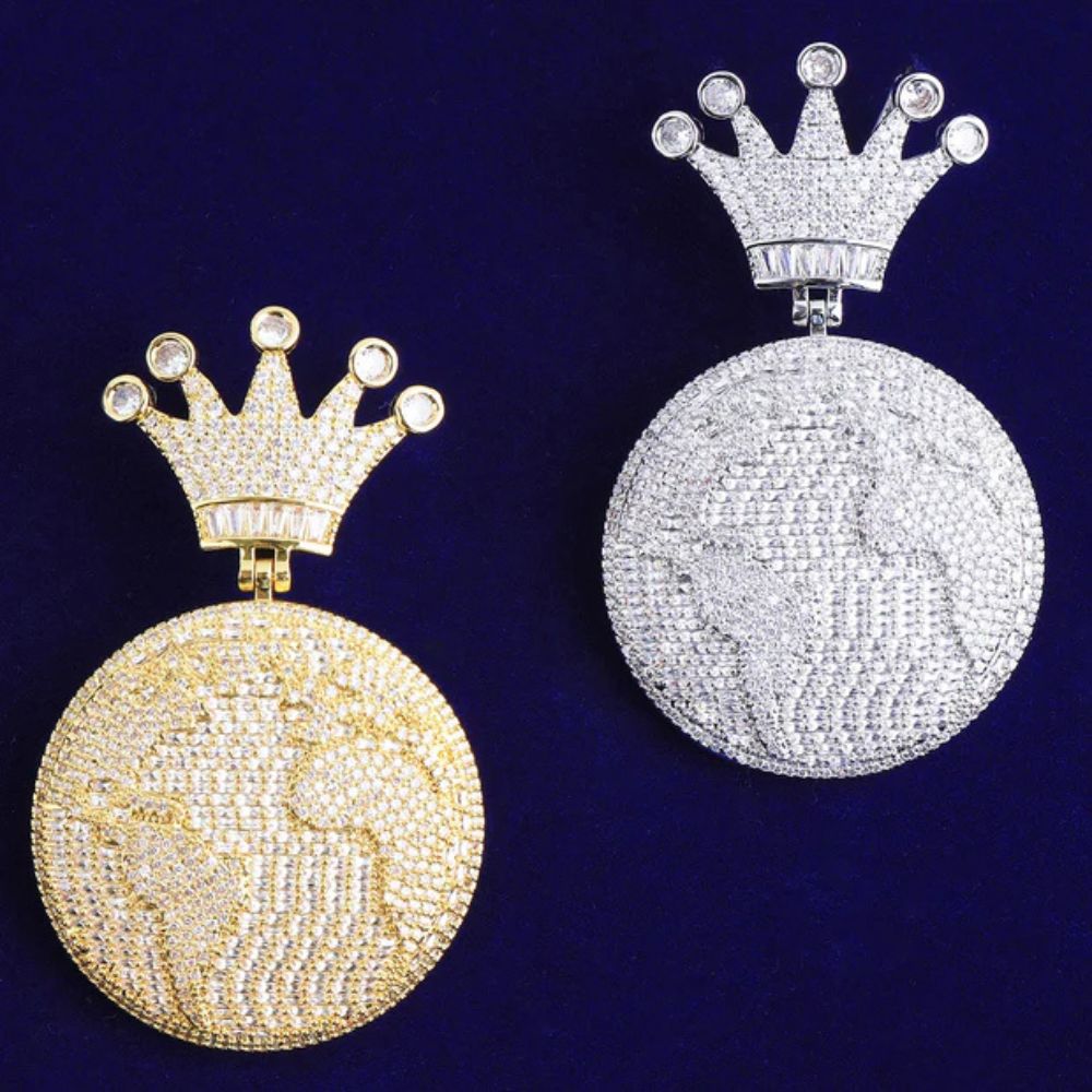 Lab Grown Diamond Round Cut Iced Out Hip Hp Pendant