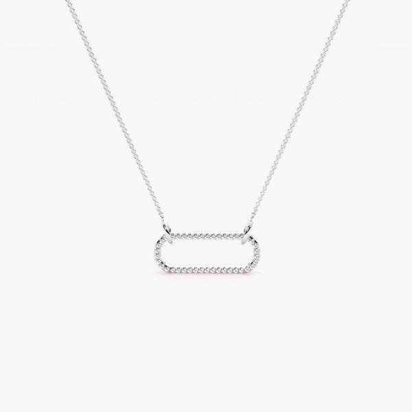 Round Cut Moissanite Bezel Set Pendant