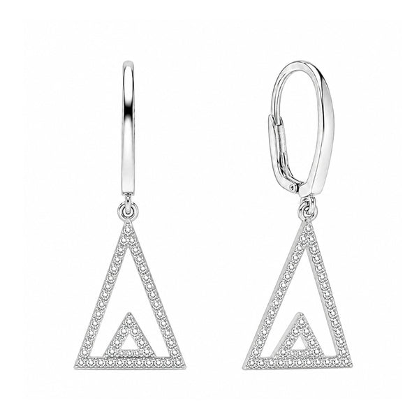 Moissanite Round Cut Classic Drop Dangle Earrings For Her