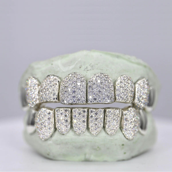 VVS1 Moissanite Iced Out Custom Made 8 On 8 Grillz