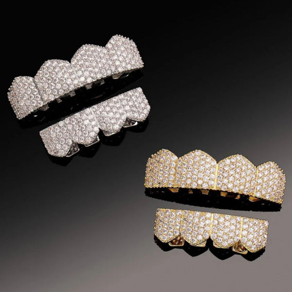 Iced Out Moissanite 925 Sterling Silver Grillz