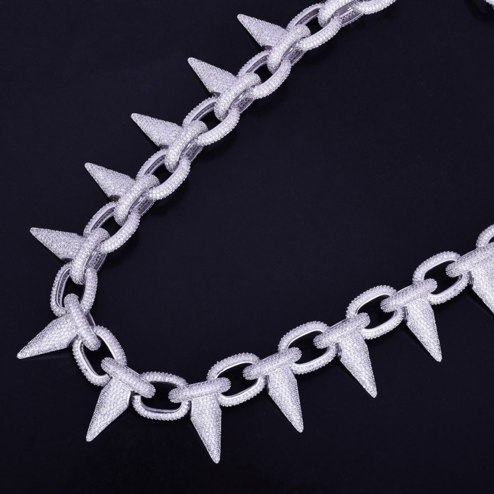 Men's Wear Round Cut Iced Out Lab Grown Diamond Chain