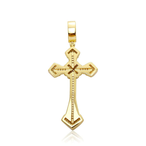 Moissanite Diamond Iced Out Cross Pendant For Men's