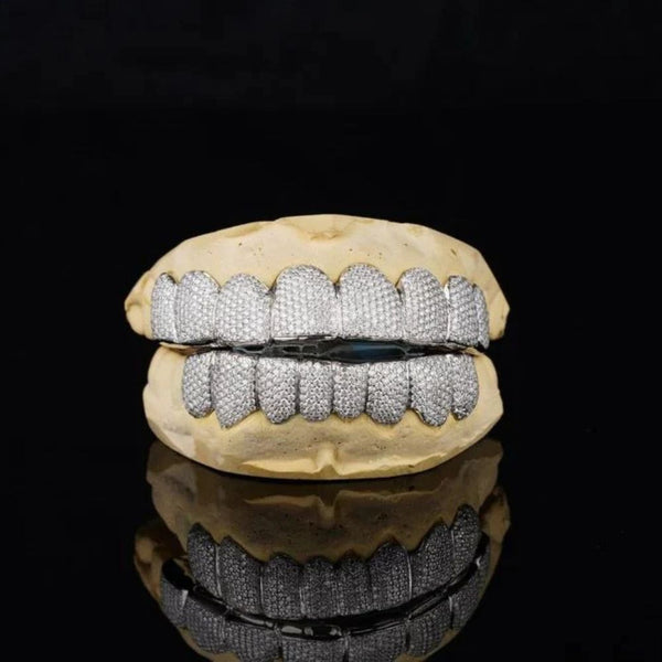 Moissanite Fully Iced Out 8 On 8 Grillz