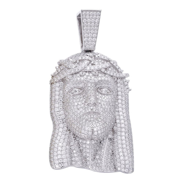 Iced Out Moissanite Diamond Jesus Hip Hop Pendant For Men's