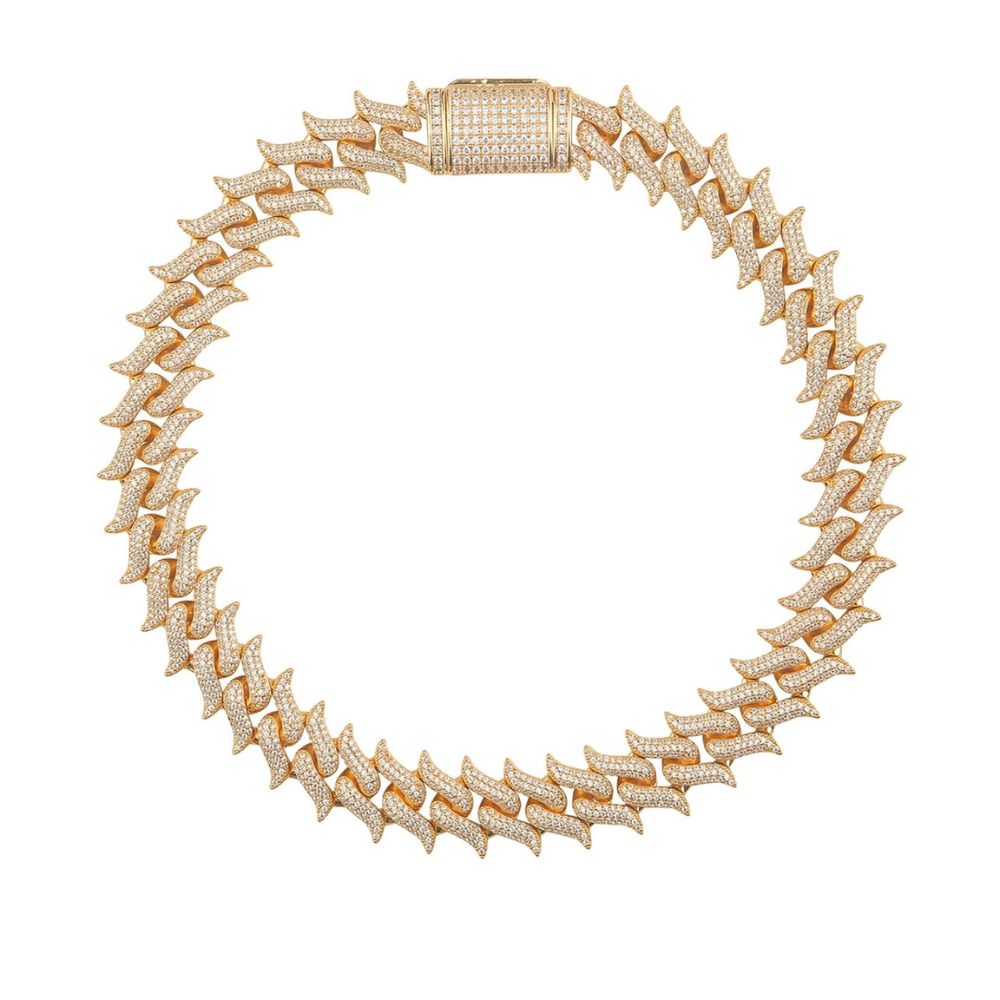 Round Cut Full Iced Out Lab Grown Diamond Hip Hop Chain