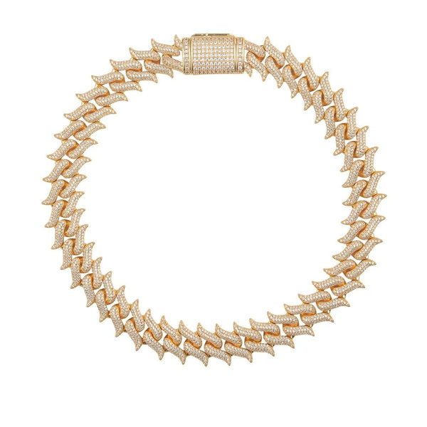 Round Cut Full Iced Out Lab Grown Diamond Hip Hop Chain
