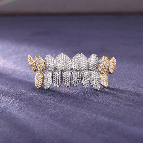 Iced Out Moissanite Hip Hop Grillz For Him