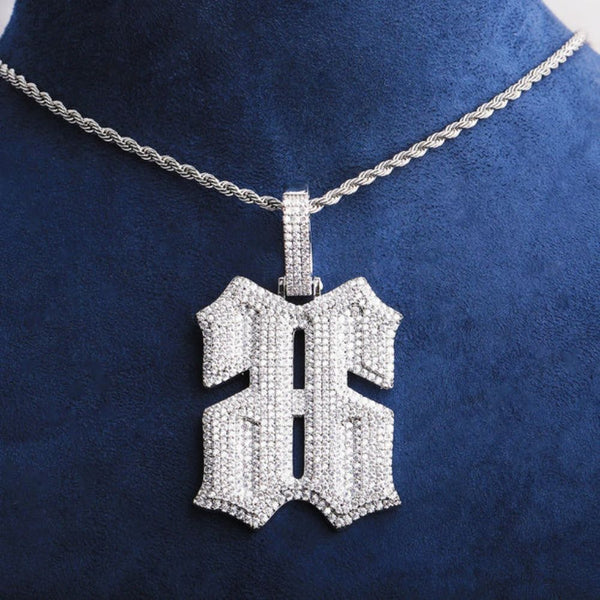 Round Cut Lab Grown Diamond Iced Out Hip Hop Pendant