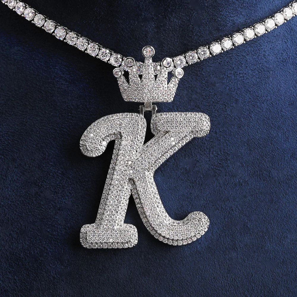 Lab Grown Diamond Round Cut Iced Out Hip Hop Pendant