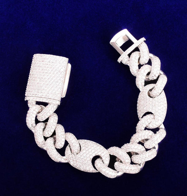 Iced Out VVS1 Moissanite Diamond Luxury Bracelet