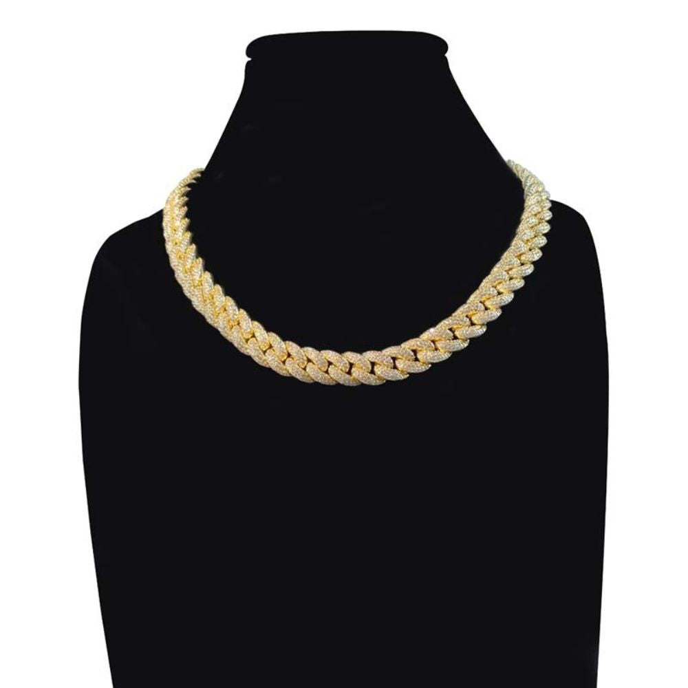 Round Cut Moissanite Iced Out Men's Chain For Birthday Gift