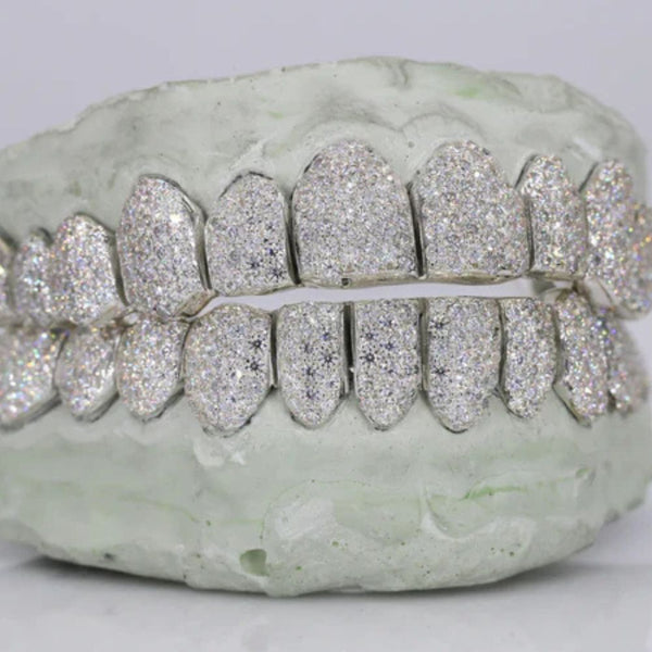 12 On 12 Iced Out Moissanite Grillz For Him