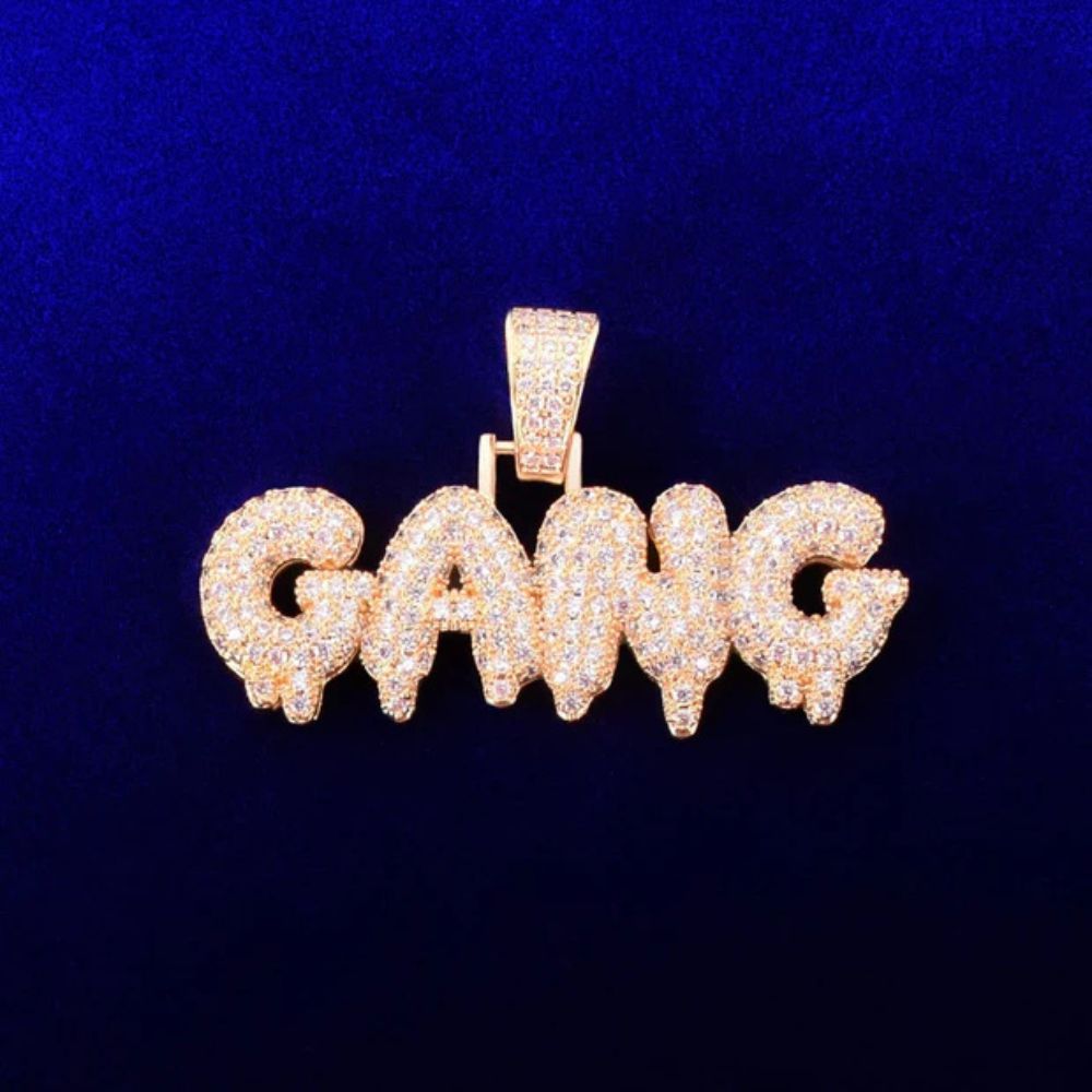 Round Cut Lab Grown Diamond Iced Out Hip Hop Pendant
