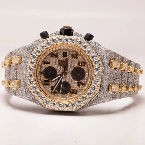 Moissanite Diamond Iced Out Luxury Wrist Watch for Men