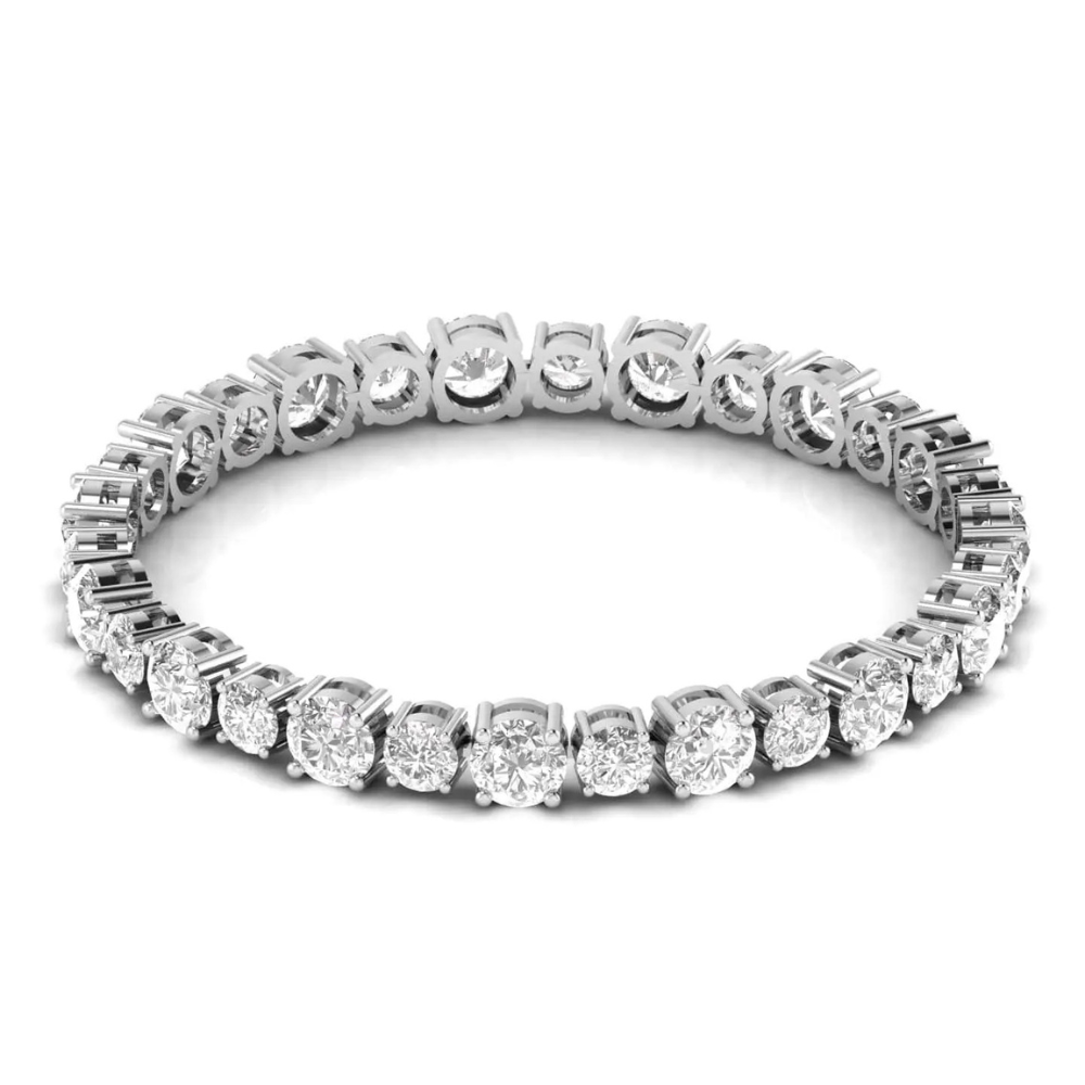VVS1 Moissanite Round Cut Tennis Bracelet
