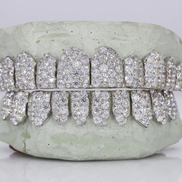 Moissanite 10 On 10 Iced Out Elegant Grillz