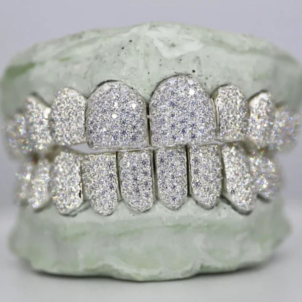 10 On 10 Moissanite Fuuly Iced Out Hip Hop Grillz