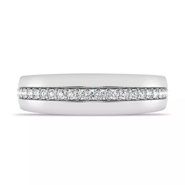 Lab Grown Diamond Round Cut Pave Set Promise Ring