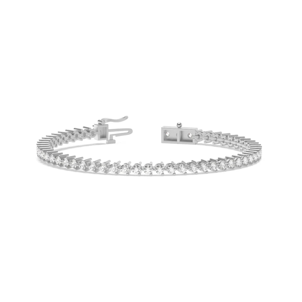 VVS1 Moissanite Round Cut Tennis Bracelet For Her