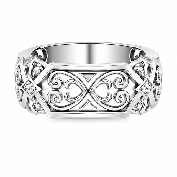 Lab Grown Diamond Round Cut Classic Men's Wedding Ring