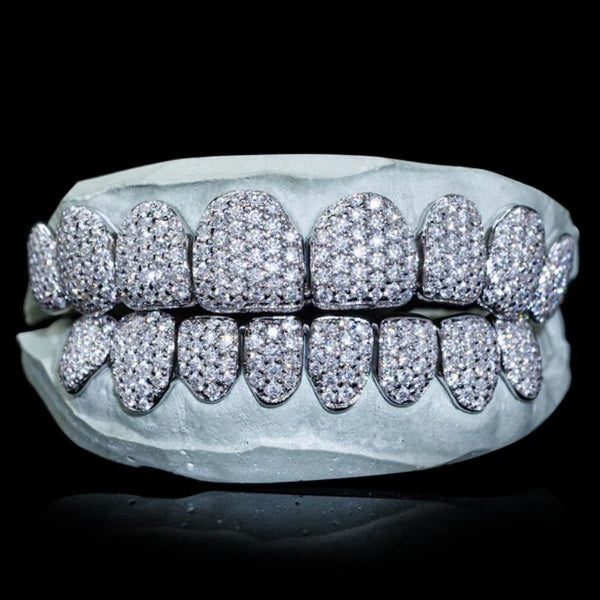 Iced Out VVS1 Moissanite Luxury Style Hip Hop Grillz