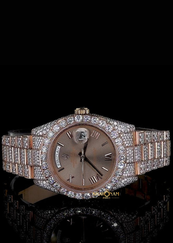 Moissanite Diamond Iced Out Hip Hop Watch For Him