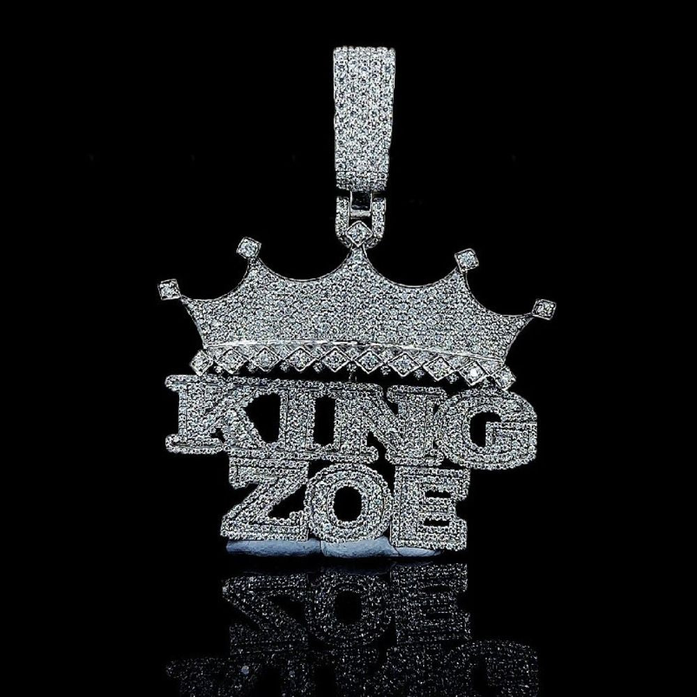 Iced Out Moissanite Diamond King Zoe Hip Hop Pendant