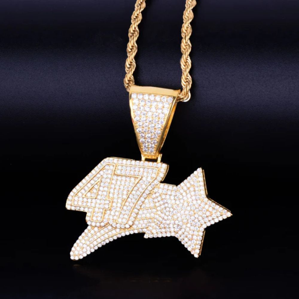 Men's Wear Round Cut Lab Grown Diamond Hip Hop Pendant