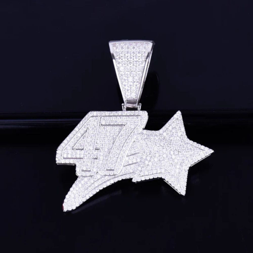 Men's Wear Round Cut Lab Grown Diamond Hip Hop Pendant