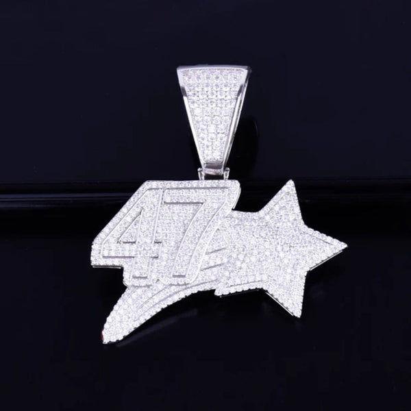 Men's Wear Round Cut Lab Grown Diamond Hip Hop Pendant