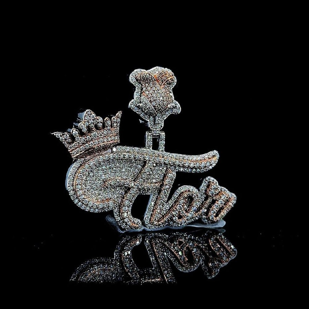 Iced Out Moissanite Diamond Rapper Style Hip Hop Pendant