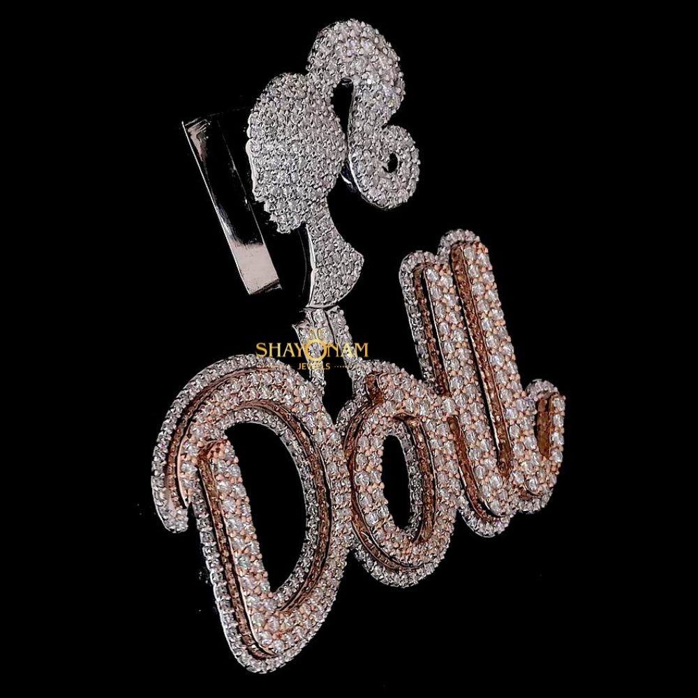 Moissanite Diamond Iced Out Doll Hip Hop Pendant